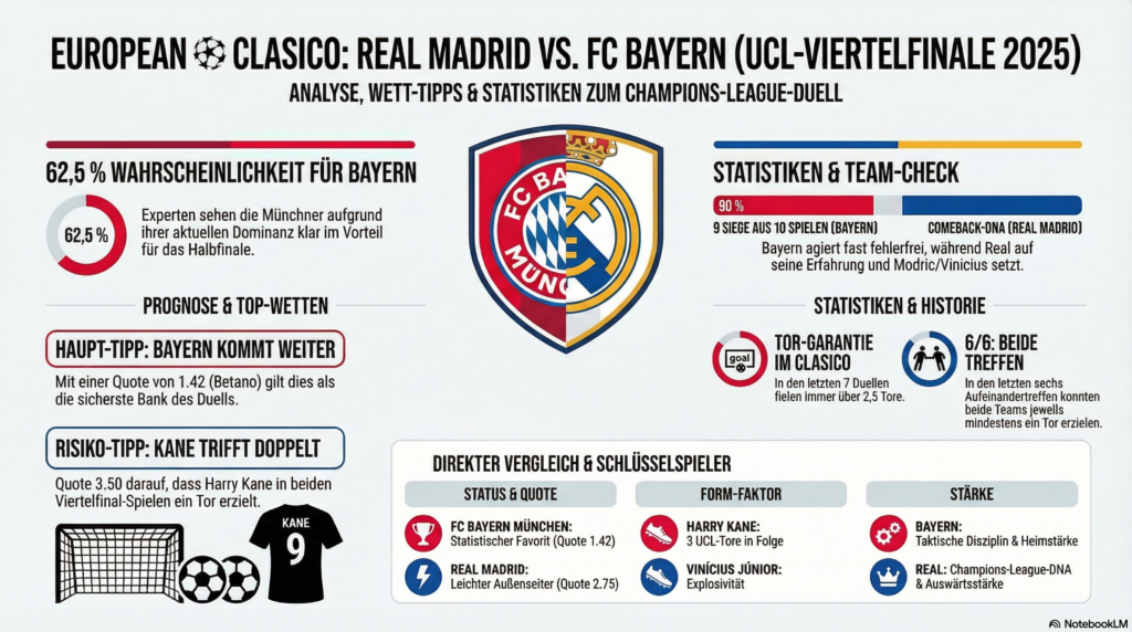 Statistik Bayern vs Real
